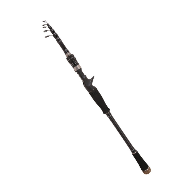 Skorter | Carbon Telescopic Luya Rod Short Section Fishing Throwing Rod, Length: 2.7m(Curved Handle)