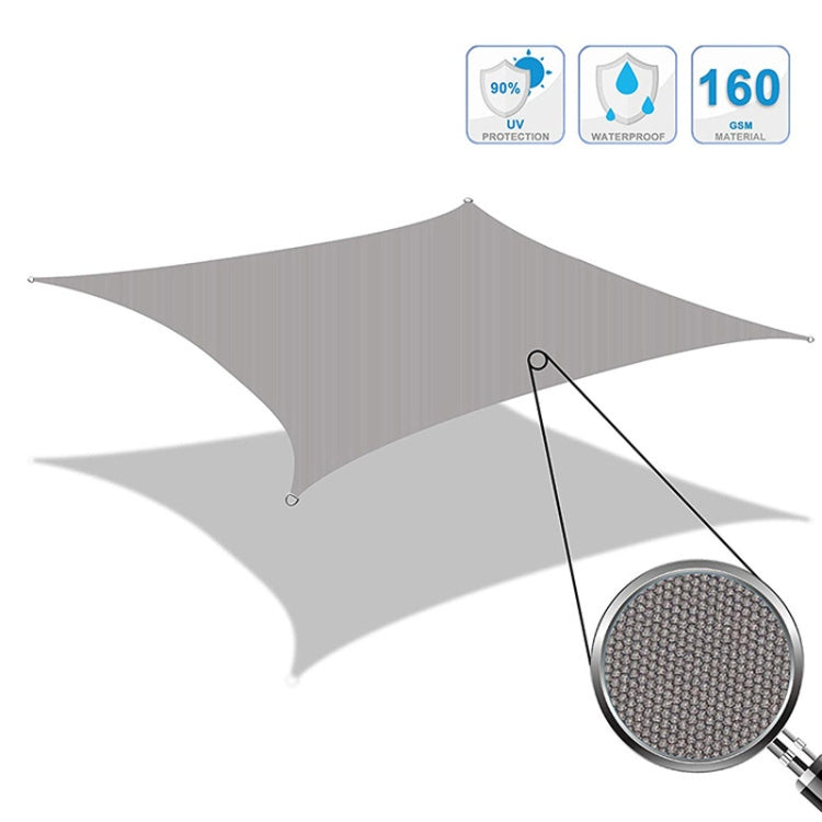 Skorter | Triangle Outdoor Garden Sunshade Sail Waterproof Anti-UV Canopy, Size: 4.5m x 4.5m x 4.5m(Lake Blue)