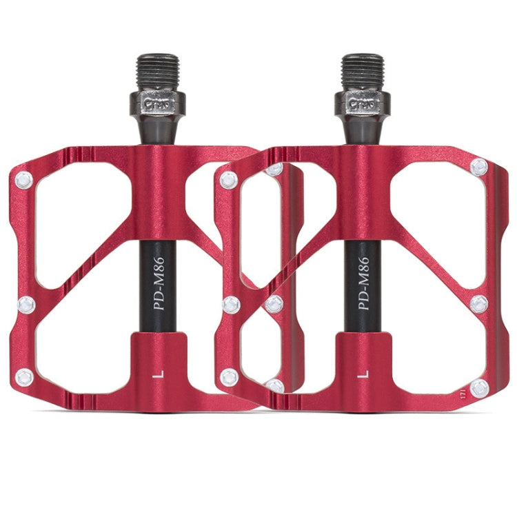 Skorter | 1 Pair PROMEND Mountain Bike Road Bike Bicycle Aluminum Pedals(PD-M86 Red)