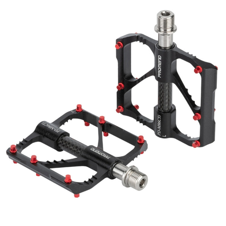 Skorter | 1 Pair PROMEND Titanium Axle Carbon Tube Bicycle Pedal Mountain Bike Road Bike 3 Palin Pedal PD-M86C-TI