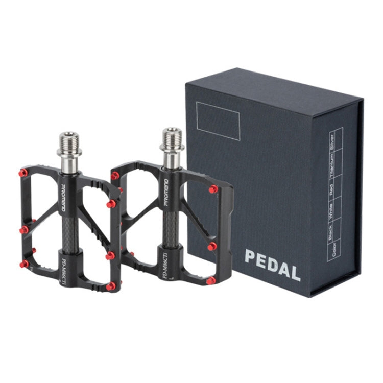 Skorter | 1 Pair PROMEND Titanium Axle Carbon Tube Bicycle Pedal Mountain Bike Road Bike 3 Palin Pedal PD-M86C-TI