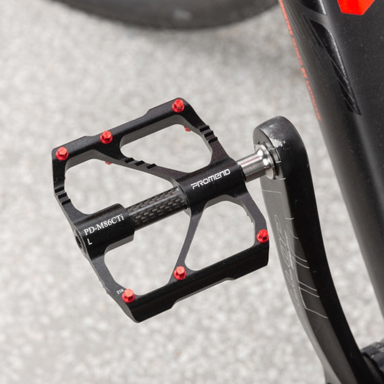 Skorter | 1 Pair PROMEND Titanium Axle Carbon Tube Bicycle Pedal Mountain Bike Road Bike 3 Palin Pedal PD-M86C-TI