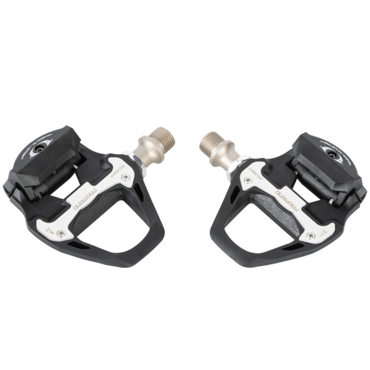 Skorter | 1 Pair PROMEND PD-R97P Bicycle Self-Locking Pedal Road Bike Nylon Lock Pedal SPD System Cassette Palin Pedal(Black)