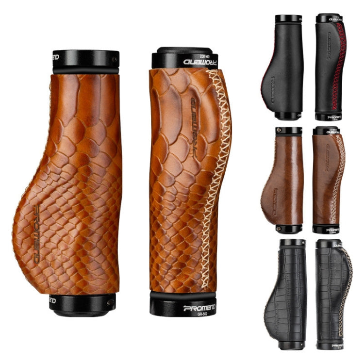 Skorter | 1 Pair PROMEND GR-502H Bicycle Mountain Bike Folding Bike Locking Ergonomic Meat Ball Gloves(Brown)