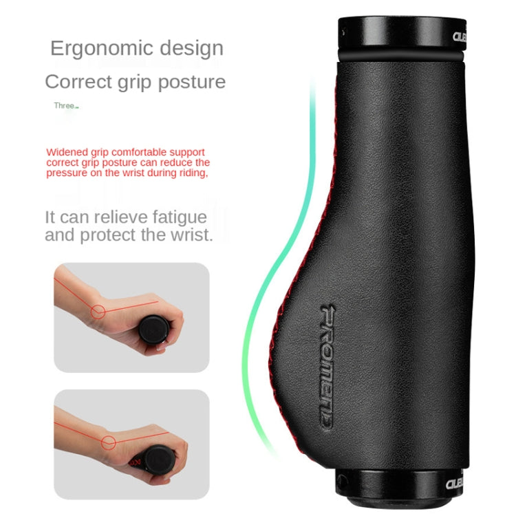 Skorter | 1 Pair PROMEND GR-502H Bicycle Mountain Bike Folding Bike Locking Ergonomic Meat Ball Gloves(Black Crack)