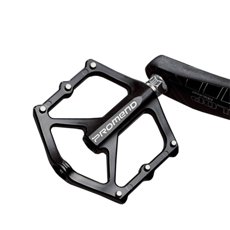 Skorter | 1 Pair PROMEND PD-M46 Bicycle Pedal Aluminum Alloy CNC Bearing Palin Pedal(Black)