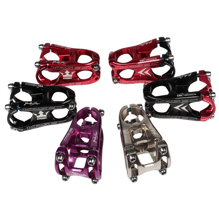 Skorter | KRSEC CNC Ultra Light Short-Handed Mountain Bike Aluminum Alloy 50mm Riser, Colour: Red Black