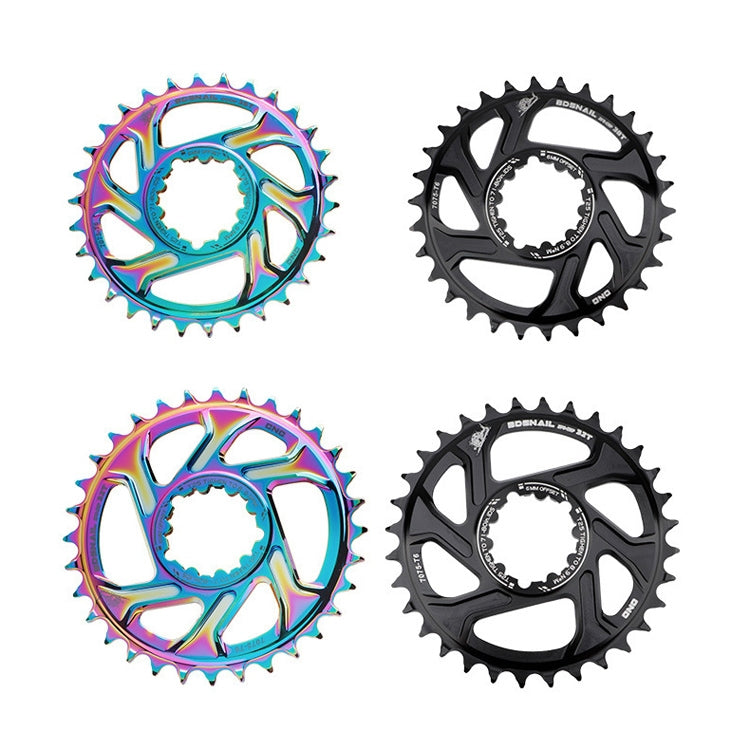 Skorter | BDSNAIL Mountain Bike Single Disk GXP Direct-Shaped Integrated Disk Positive And Negative Tooth Disc, Colour: 30T (Black)