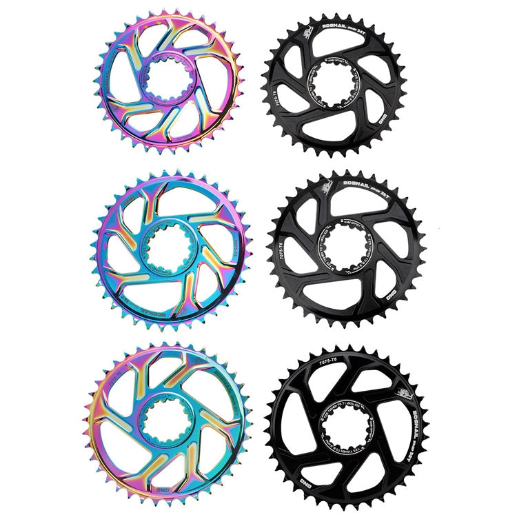 Skorter | BDSNAIL Mountain Bike Single Disk GXP Direct-Shaped Integrated Disk Positive And Negative Tooth Disc, Colour: 34T (Black)
