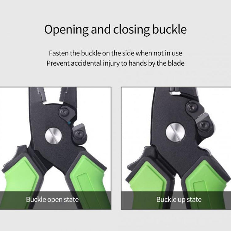 Skorter | Multifunctional Long Way Sub-Clamp Control Fish Pliers Fish Catcher(Luya Tongs (Grass Green))