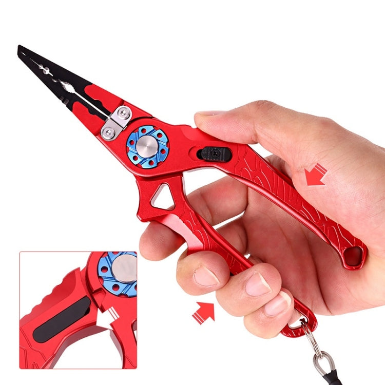 Skorter | Multifunctional Open-Loop Lead-Pressing Fishing Pliers With Lock(Blue)