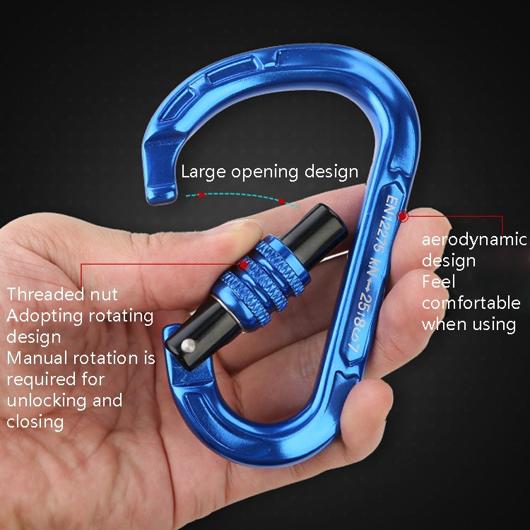 Skorter | XINDA XD-8123N Outdoor Climbing Equipment Fast Hanging Buckle Carabiner Pear Main Lock HMS Safety Buckle(Orange)