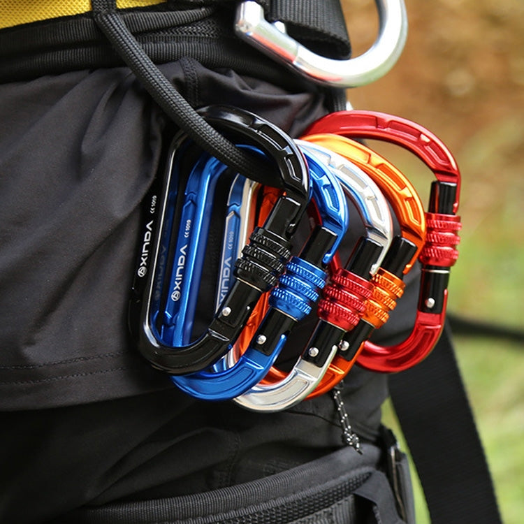 Skorter | XINDA XD-8123N Outdoor Climbing Equipment Fast Hanging Buckle Carabiner Pear Main Lock HMS Safety Buckle(Orange)