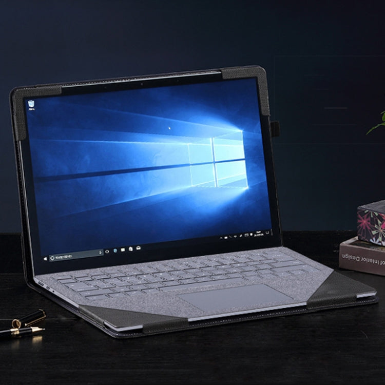 Skorter | 13.5 Inch Multifunctional PU Leather Laptop Case for Microsoft Surface Laptop 1/2/3/4 (Blue)