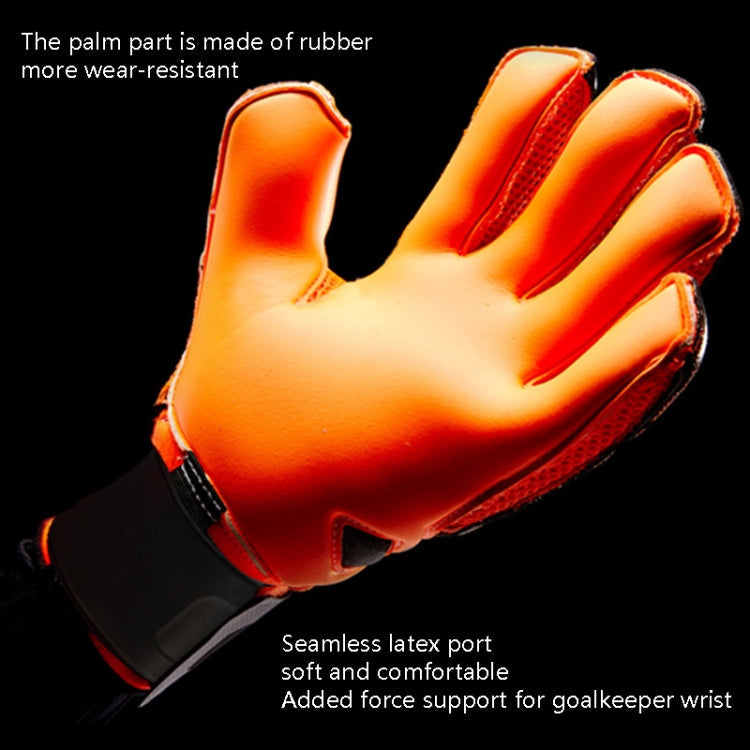 Skorter | Ailsports ST5511 1 Pair Goalkeeper Thicken Latex Fingers Protection Gloves, Size: 5(Blue)