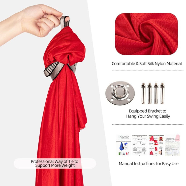 Skorter | Kids Elastic Hammock Indoor Outdoor Swing, Size: 1.5x2.8m (Red)