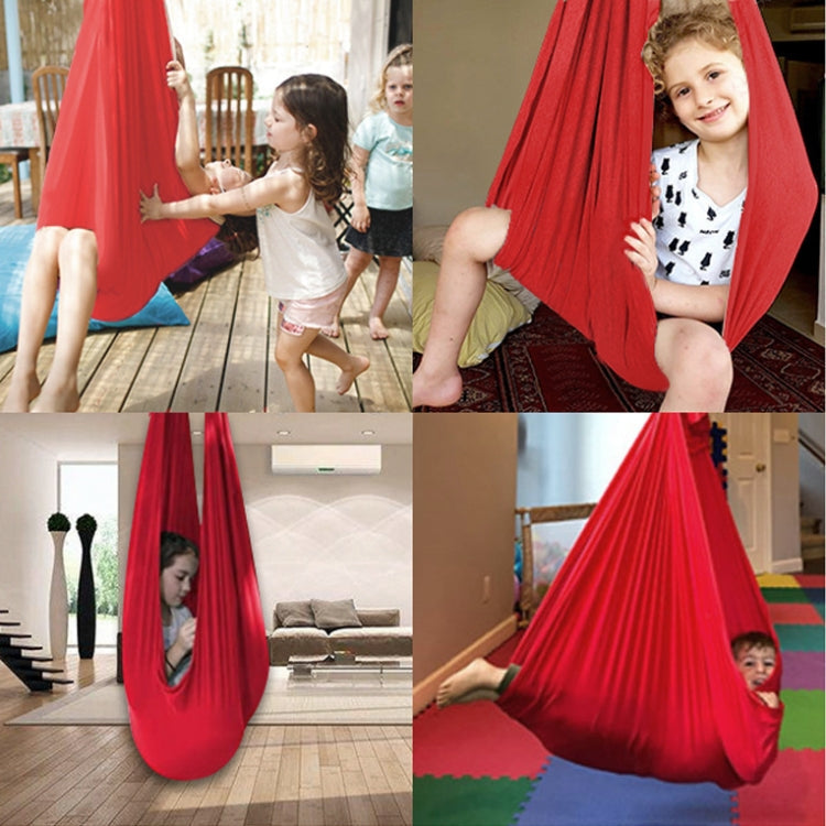 Skorter | Kids Elastic Hammock Indoor Outdoor Swing, Size: 1.5x2.8m (Dark Blue)