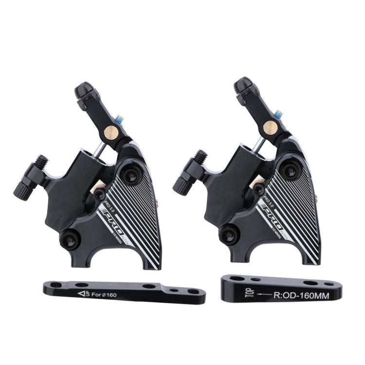 Skorter | 1 Pair IIIPRO Flat Mount Road Calipers Bilateral Brakes(Black)