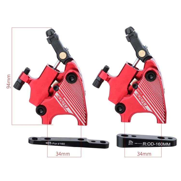 Skorter | 1 Pair IIIPRO Flat Mount Road Calipers Bilateral Brakes(Black)