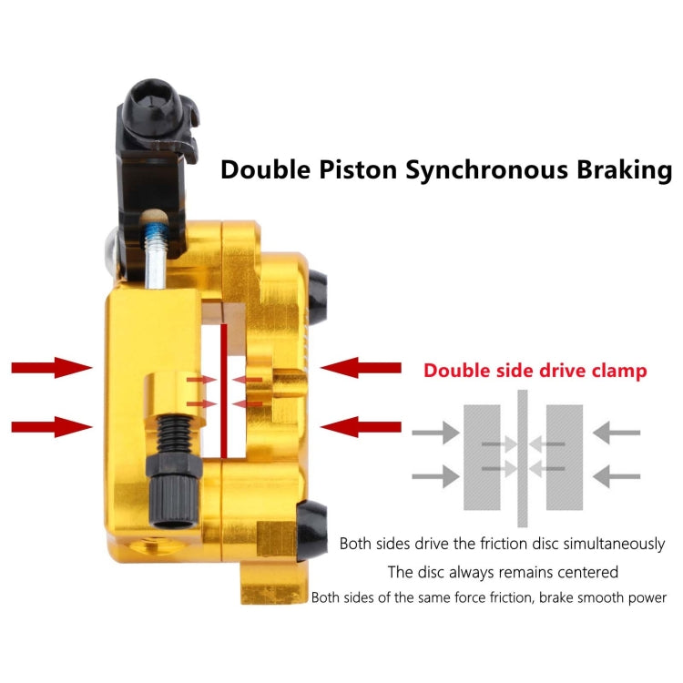 Skorter | 1 Pair IIIPRO Flat Mount Road Calipers Bilateral Brakes(Red)