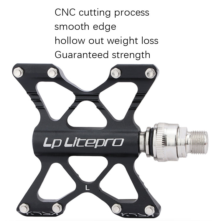Skorter | LP LitePro K5 Folding Bkie Aluminum Alloy Bearin Pedals(Black)