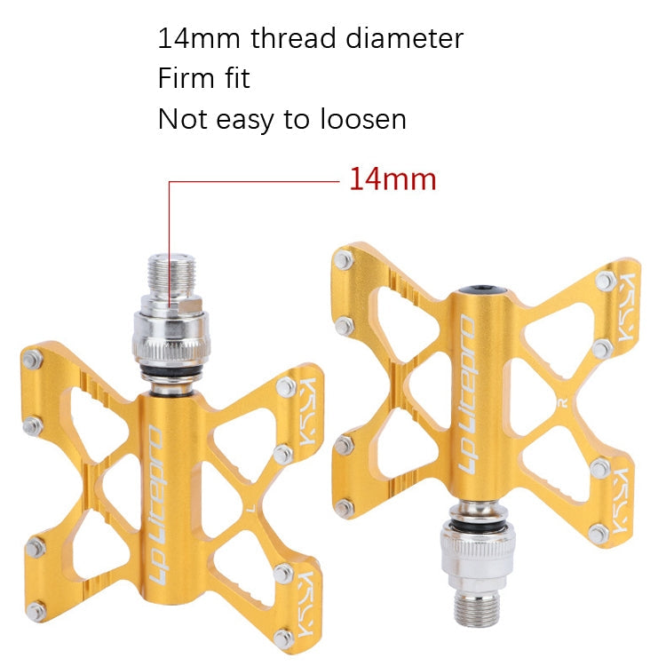 Skorter | LP LitePro K5 Folding Bkie Aluminum Alloy Bearin Pedals(Black)