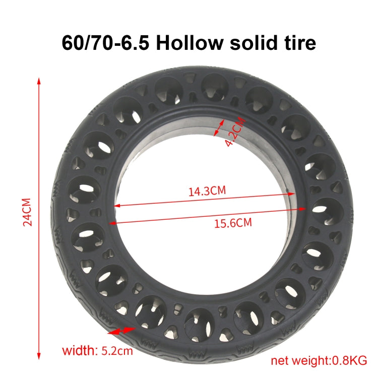 Skorter | 10 Inch Rubber Solid Tire for Ninebot Max G30 Electric Scooter(Black)