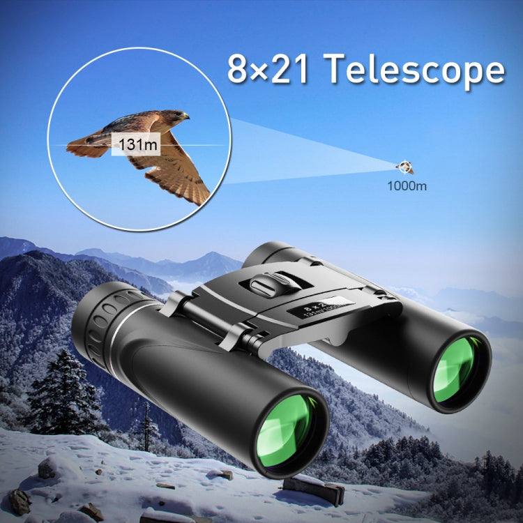 Skorter | APEXEL 8 x 21 Zoom Binoculars Telephoto 3000m Long Distance Foldable HD Mini Telescope(Black)
