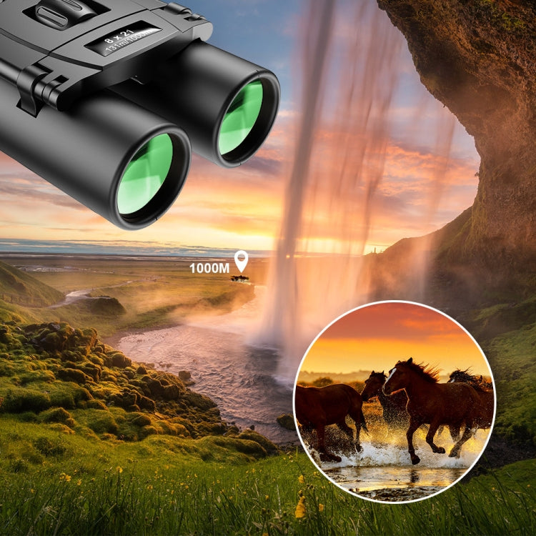 Skorter | APEXEL 8 x 21 Zoom Binoculars Telephoto 3000m Long Distance Foldable HD Mini Telescope(Black)