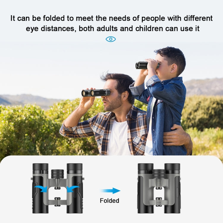 Skorter | APEXEL 10 x 25 Binoculars BAK4 Prism Zoom Telescope for Bird-watching Hunting Hiking(Black)