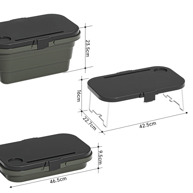Skorter | Camping Water Carry Basket Picnic Basket Outdoor Folding Box Can Be Used As Table(Random Color)