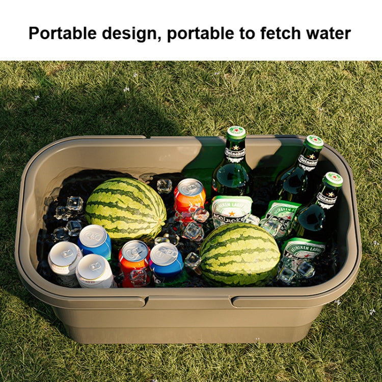 Skorter | Camping Water Carry Basket Picnic Basket Outdoor Folding Box Can Be Used As Table(Random Color)