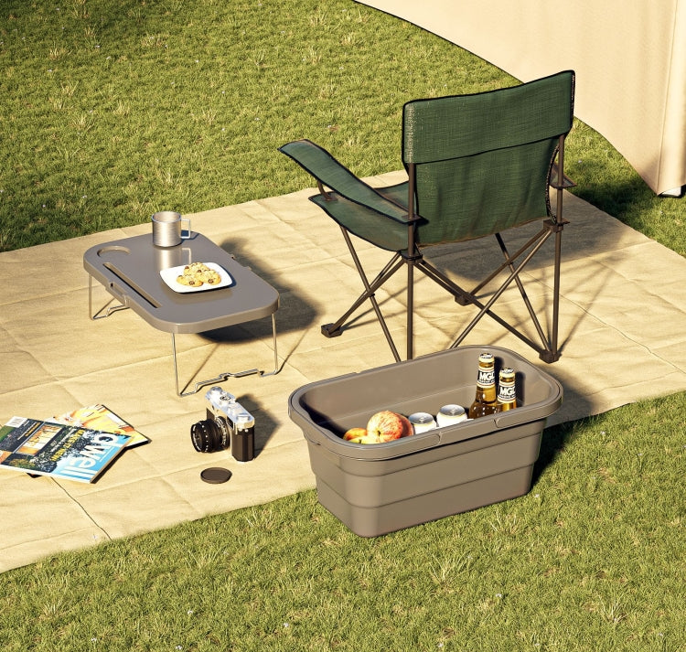 Skorter | Camping Water Carry Basket Picnic Basket Outdoor Folding Box Can Be Used As Table(Random Color)
