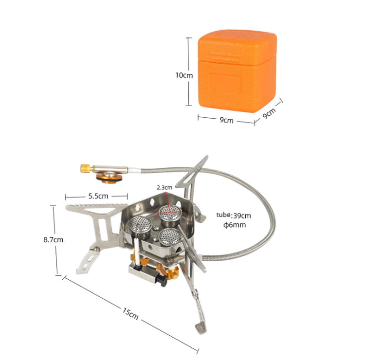 Skorter | Outdoor Portable Three-Head Stove Camping Windproof Stove