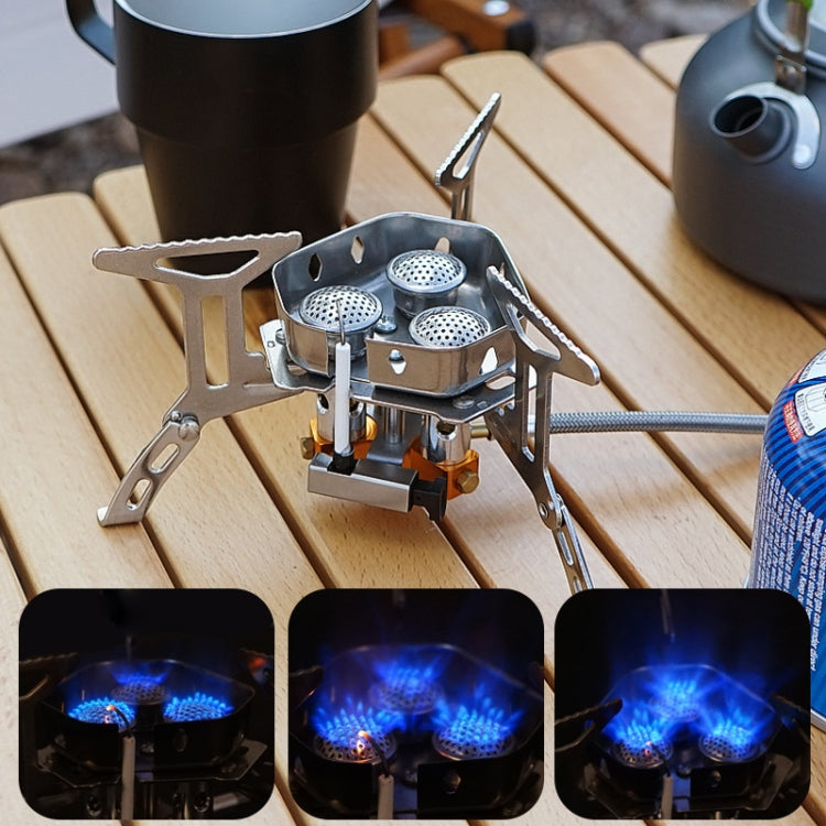 Skorter | Outdoor Portable Three-Head Stove Camping Windproof Stove