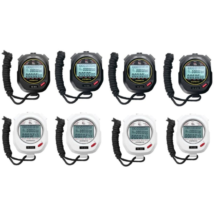 Skorter | YS Electronic Stopwatch Timer Training Running Watch, Style: YS-8100 100 Memories (White)