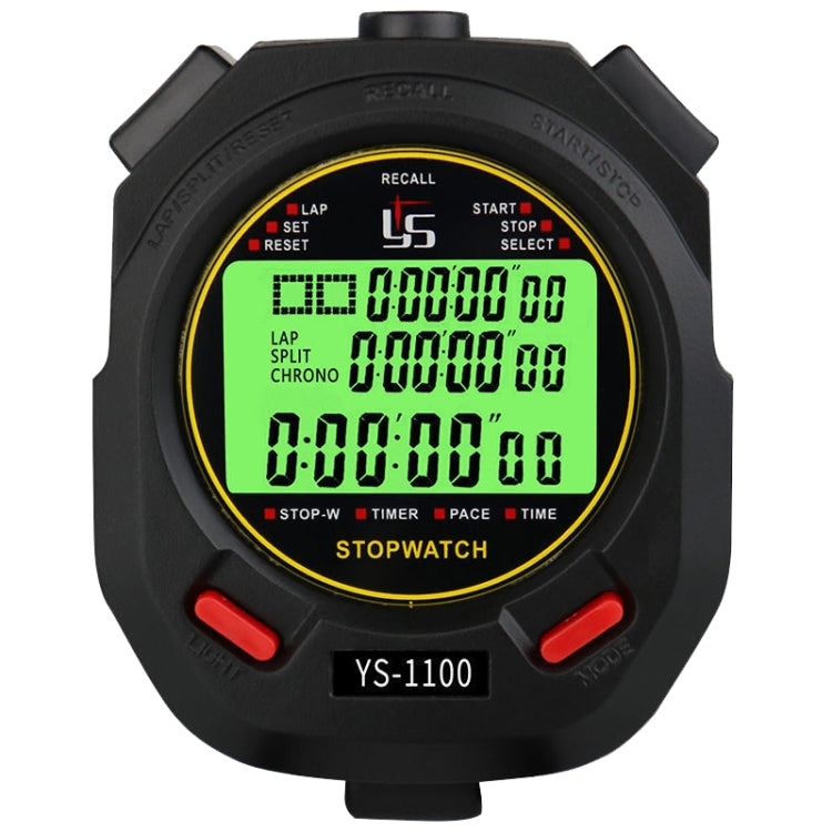 Skorter | YS 3 Rows Display Luminous Stopwatch Timer Training Referee Stopwatch, Style: YS-1100 100 Memories
