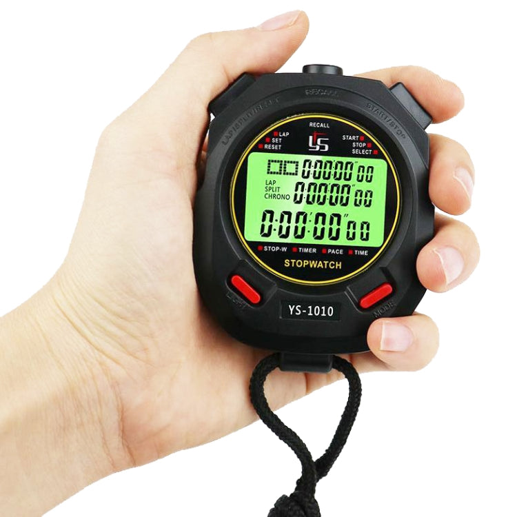 Skorter | YS 3 Rows Display Luminous Stopwatch Timer Training Referee Stopwatch, Style: YS-1100 100 Memories