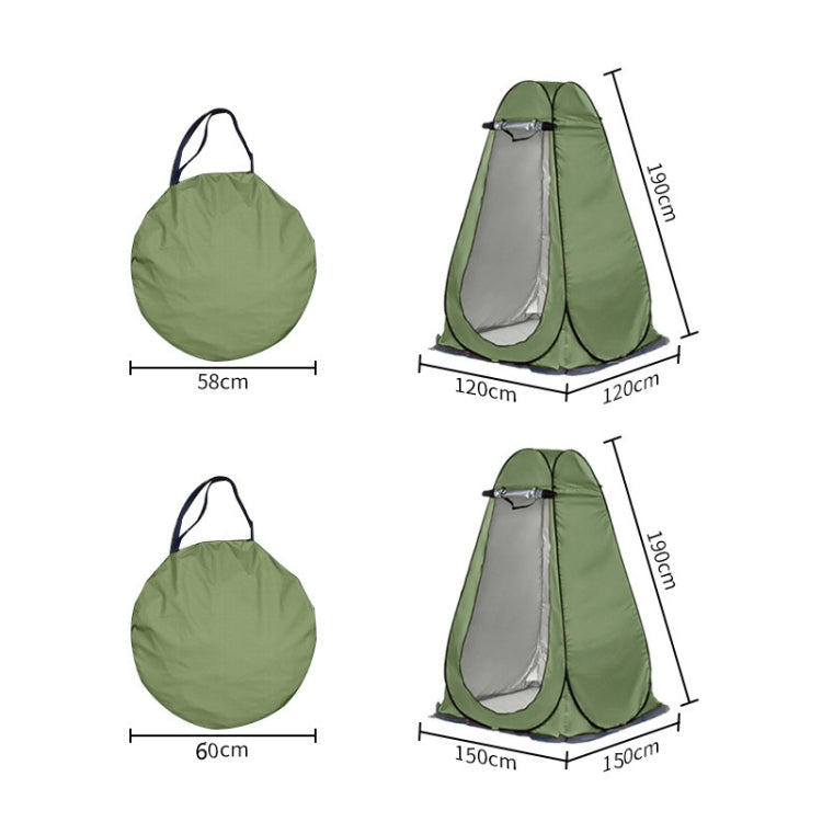 Skorter | Outdoor Camping Toilet Changing Tent Automatic Shower Bathing Tent, Style: Single Person(Green)