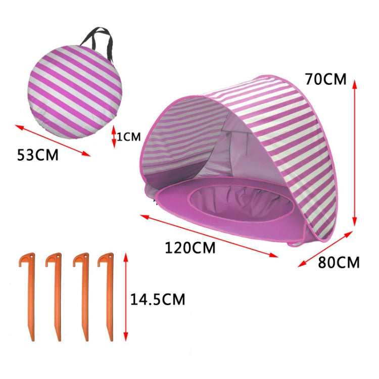 Skorter | Baby Beach Tent With Pool Portable Foldable Sunshelter, Color: Shark Yellow