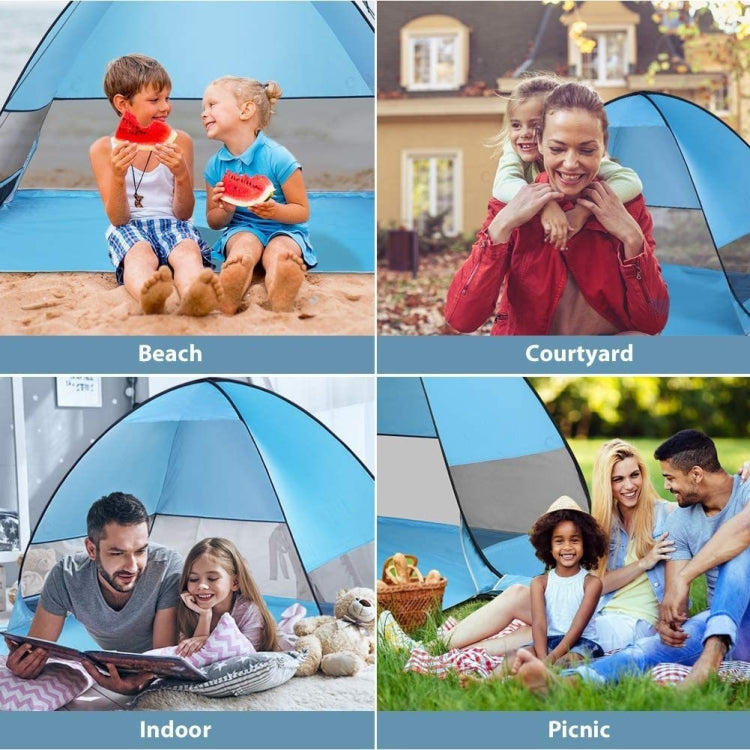 Skorter | Automatic Instant Pop Up Tent Potable Beach Tent,Size: 150x165x110cm(Orange with Yellow)