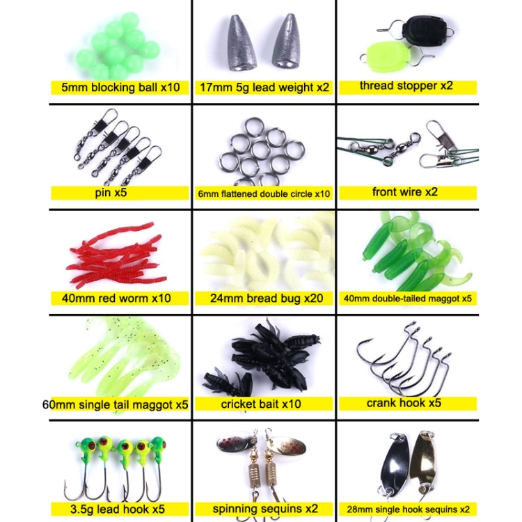 Skorter | 110 PCS / Box HENGJIA Sea Bass Fake Soft Bait Fishing Gear Accessories Freshwater Bait