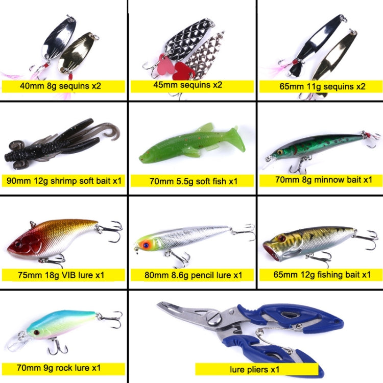 Skorter | 110 PCS / Box HENGJIA Sea Bass Fake Soft Bait Fishing Gear Accessories Freshwater Bait