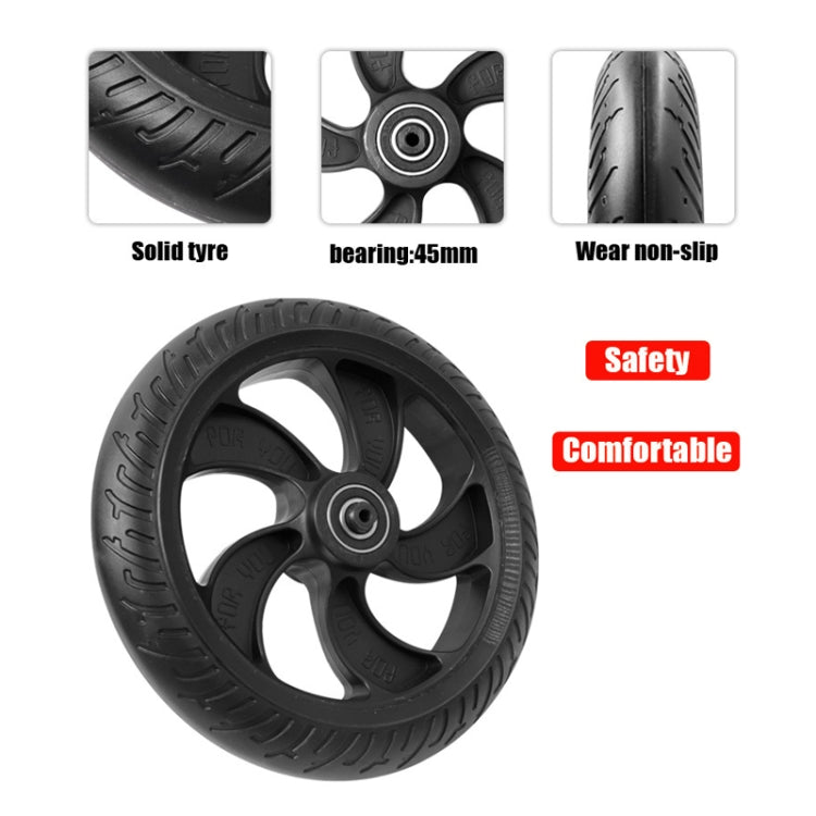 Skorter | 8 inch Scooter Plastic Front Wheel Accessories For KUGOO S1/S2/S3(Black)