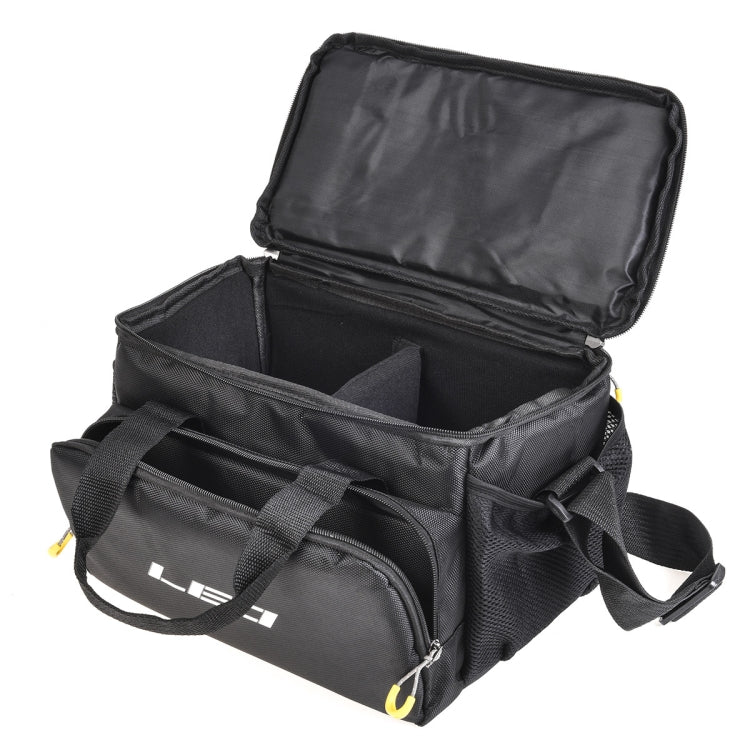 Skorter | LEO 28048 Thickening Square Road Sub Bag Bait Wheel Fishing Gear Bag(Black)