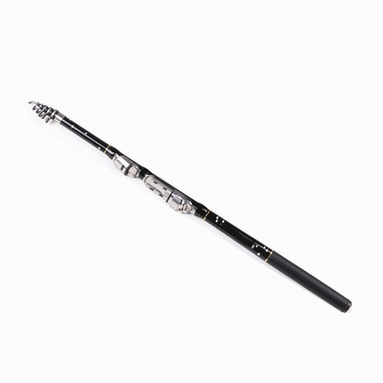 Skorter | ZHANLANGWANG Carbon Throwing Pole Mini Short Rock Fishing Rod, Length: 3.6m(Black)