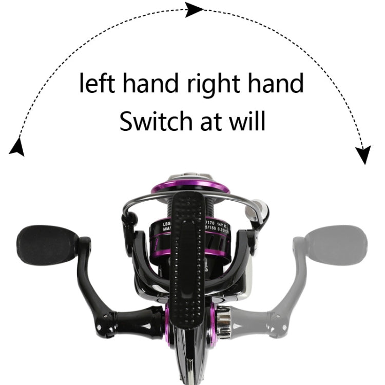 Skorter | Metal Spinning Wheel Long-range Fish Wire Wheel, Style: KD PRO5000 (Metal Ball Grip)