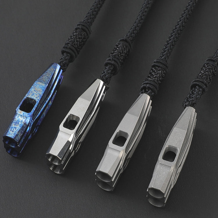 Skorter | KS014 Dual Tube Outdoor Survival Referee Training High Frequency Whistle, Color: Natural Color
