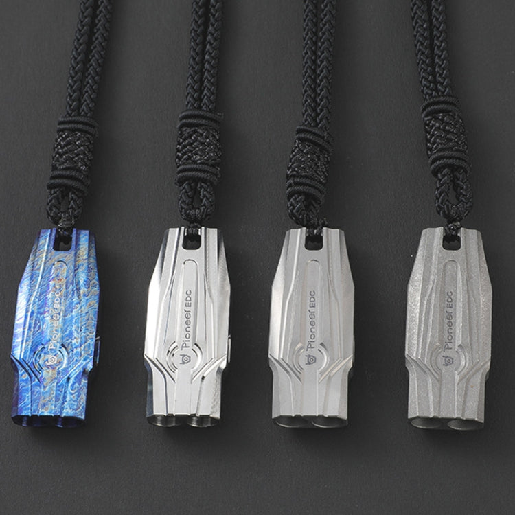 Skorter | KS014 Dual Tube Outdoor Survival Referee Training High Frequency Whistle, Color: Stonewash