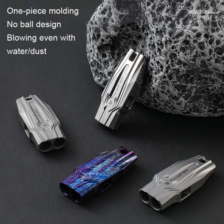 Skorter | KS014 Dual Tube Outdoor Survival Referee Training High Frequency Whistle, Color: Stonewash